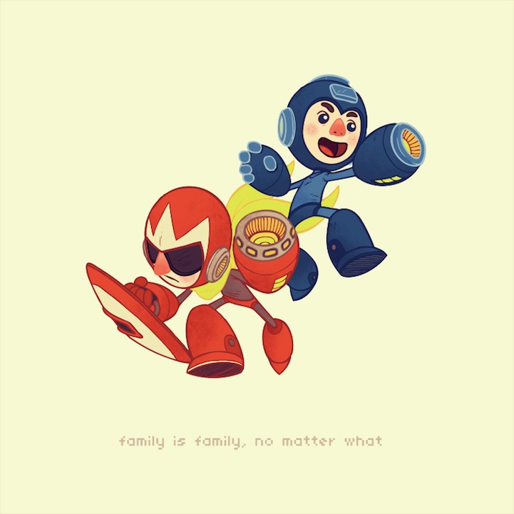 Mega Man and Zero in Mega Man Series